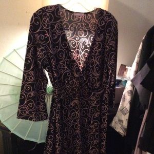 #kimono #wrapround back tie bell sleeve dress #vintage NWOT